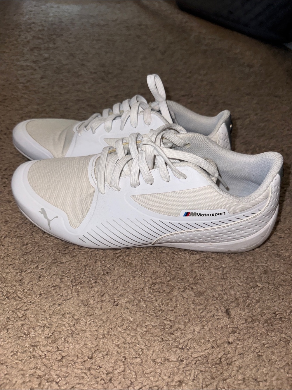 Puma men’s BMW White Motorsport Lace-Up Sneakers
